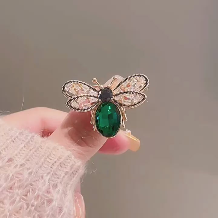 Polished Bee Brooch - Nature Gift product video