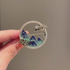Heritage-Inspired Landscape Scene Brooch - Heritage Gift product video