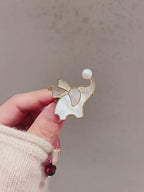 Pearl Elephant Brooch - Animal Gift product video