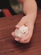 Handmade Cute Samoyed Dog Figurine