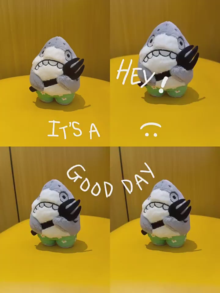 Shark Bag Charm - Soft Plush Keychain Gift - product video demo