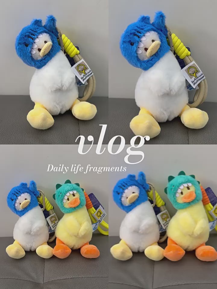 Duck Bag Charm - Soft Plush Keychain Gift - product video demo