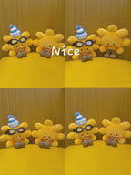 Sunflower Bag Charm - Soft Plush Keychain Gift - product video demo