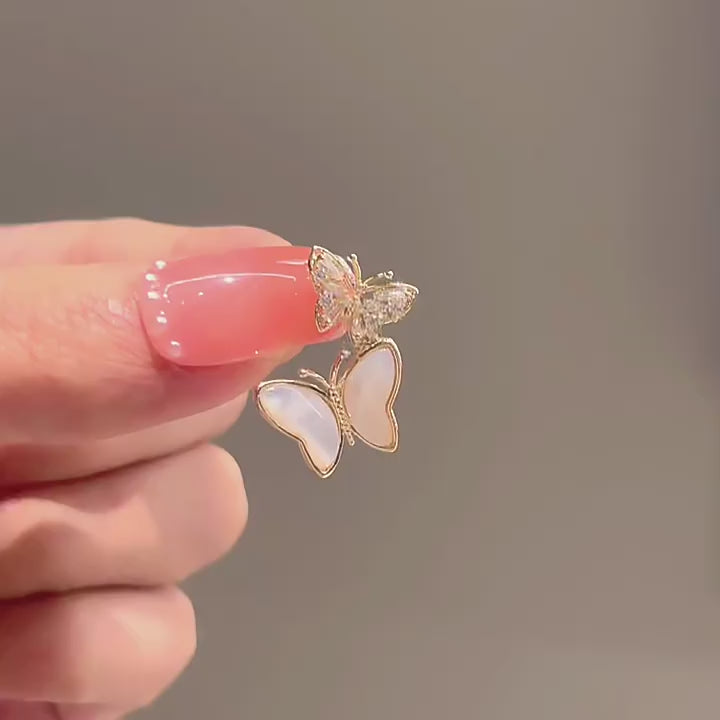Mini Double Butterfly Brooch Pin - Winged Gift product video