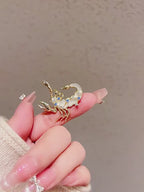 Zodiac-Inspired Scorpion Brooch - Zodiac Gift product video