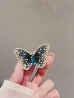 Clear Crystal Butterfly Brooch - 5.8 cm Light Wing Detail product video