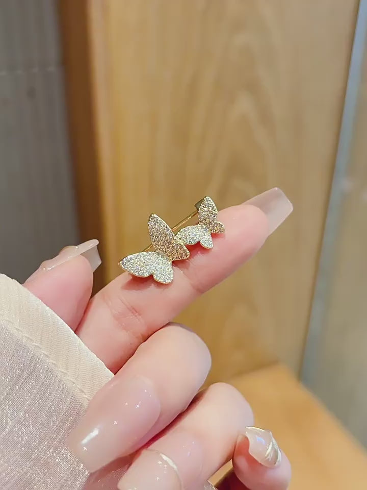 Crystal Butterfly Brooch Pin - Winged Gift product video
